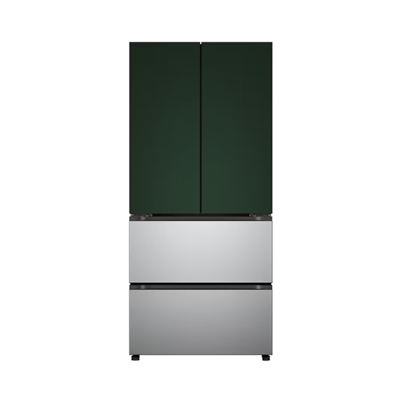 LG 디오스 김치냉장고 김치톡톡 오브제컬렉션 스탠드 480L 그린 실버 (스테인리스)