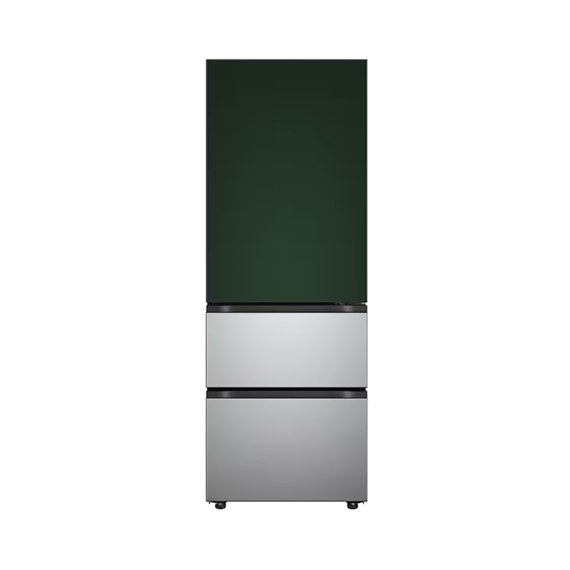 LG 디오스 김치냉장고 오브제컬렉션 김치톡톡 스탠드 324L 그린 실버 (스테인리스)