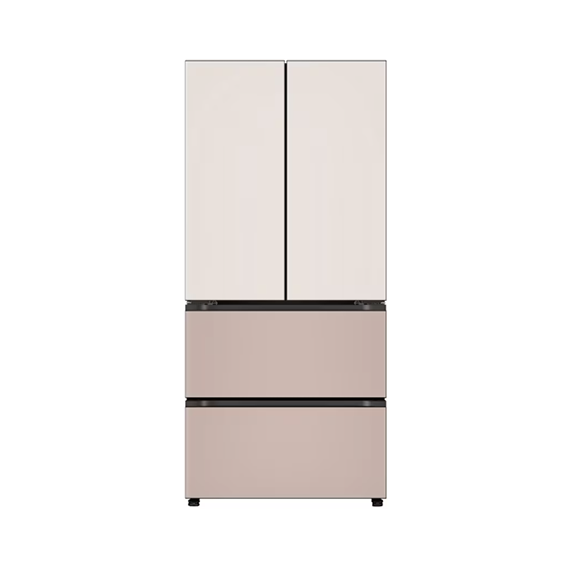 LG 디오스 김치냉장고 오브제컬렉션 김치톡톡 스탠드 480L 토프 아몬드(글라스)