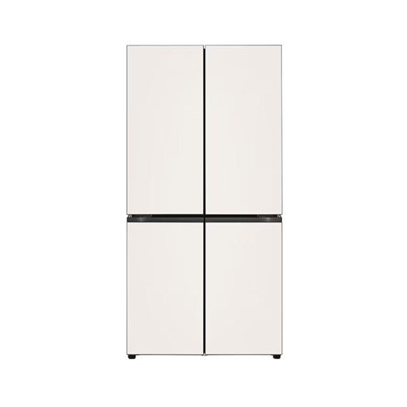 LG 디오스 오브제컬렉션 냉장고 상냉장 퓨어프레쉬 원매직(글라스) 베이지 (프리미엄케어)