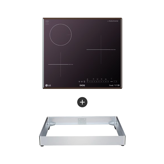 LG 전기레인지 하이브리드 (IH2구+HL1구) 8.5cm 케이스결합 스탠딩