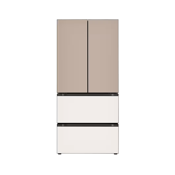 LG 디오스 김치냉장고 김치톡톡 오브제컬렉션 스탠드 491L 클레이브라운 베이지 (글라스) (프리미엄)