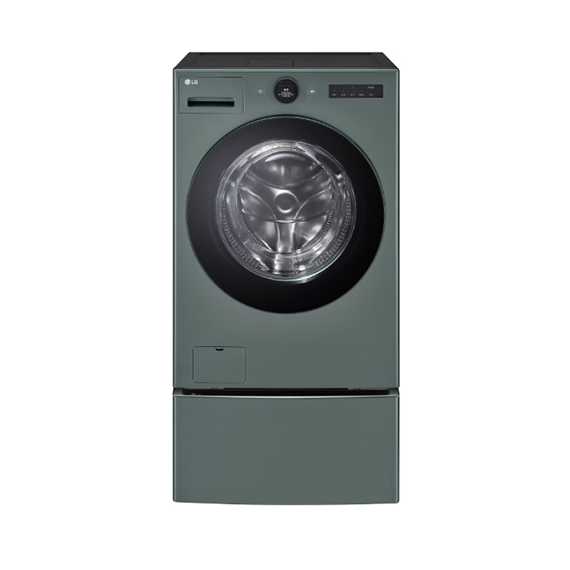 LG 트롬 오브제컬렉션 워시콤보 키높이수납함 세탁25kg 건조15kg 네이처 그린