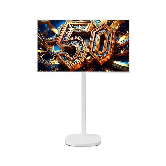 더함 CHIQ 스마트 구글 5.0 OS 안드로이드 14 FHD QLED 40인치 화이트 베젤 이동형스탠드 (G404QW-5.0 삼텐바이미)