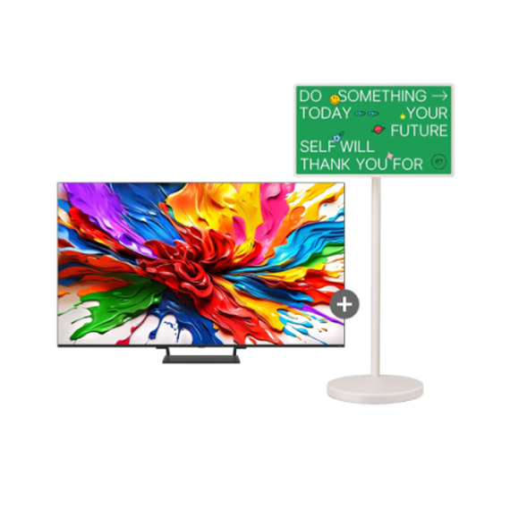 LG QNED TV 스탠드 85인치 + 스탠바이미2 85QNED93GSP